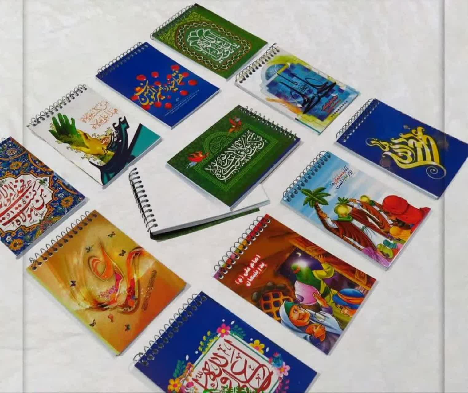 دفترچه فنری خط دار غدیری