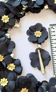 گل سر پارچه ای محرمی